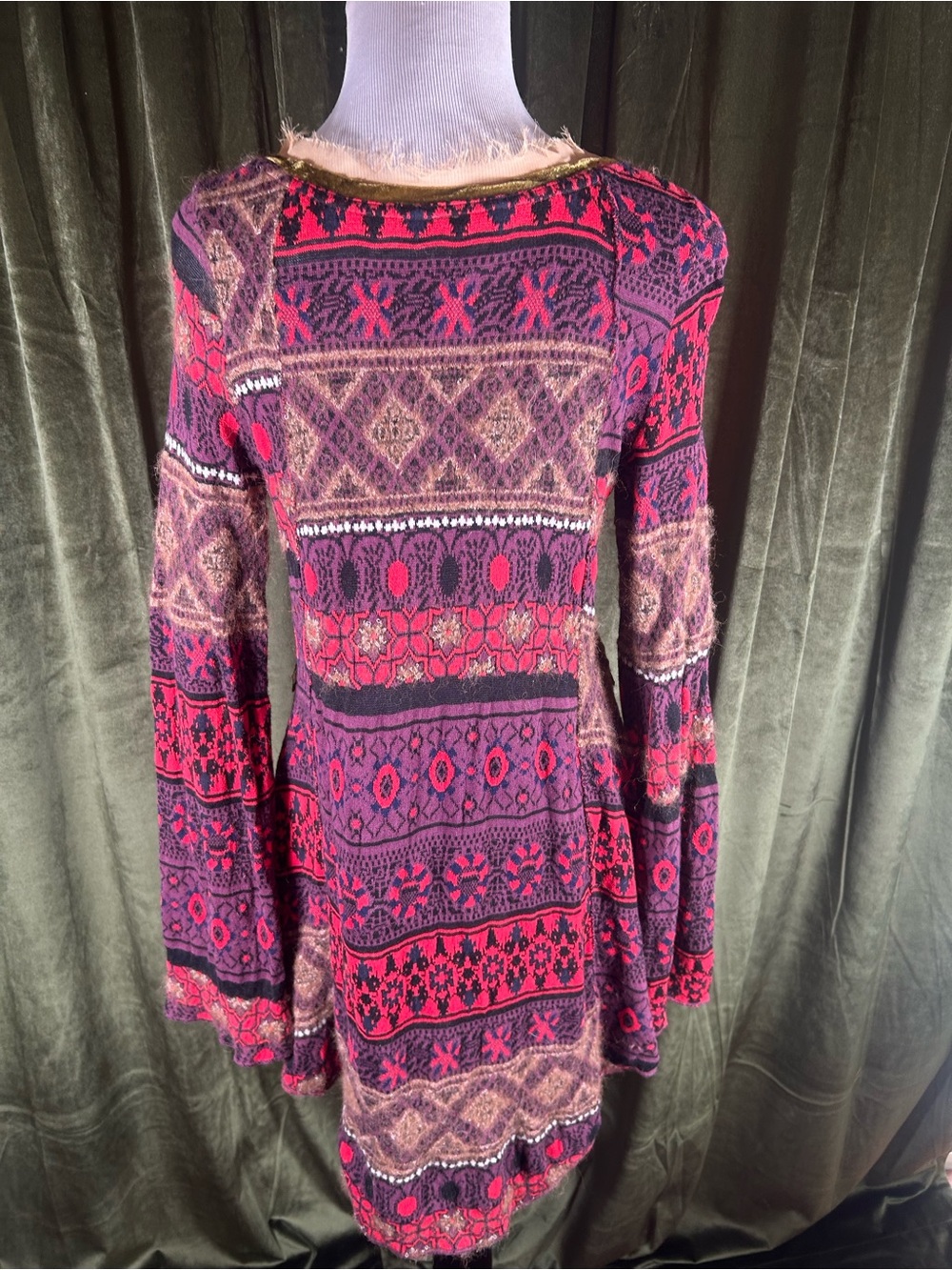 Free People World Traveler Pullover Tunic Sweater - Picture 4 of 6